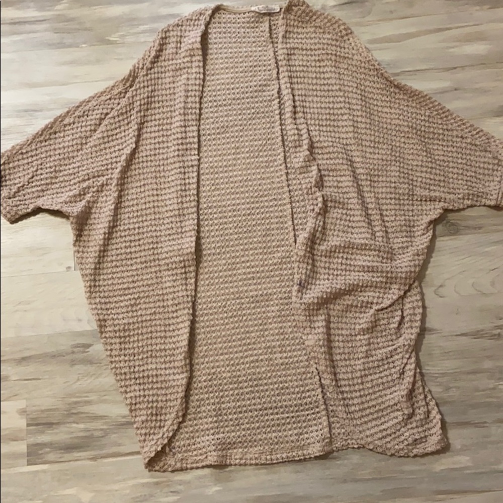 Crochet Tan Cardigan